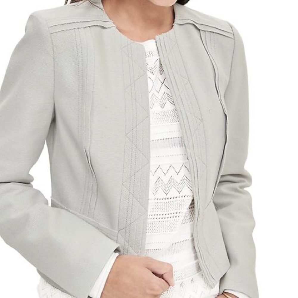 Banana Republic Raw Hem Peplum Jacket